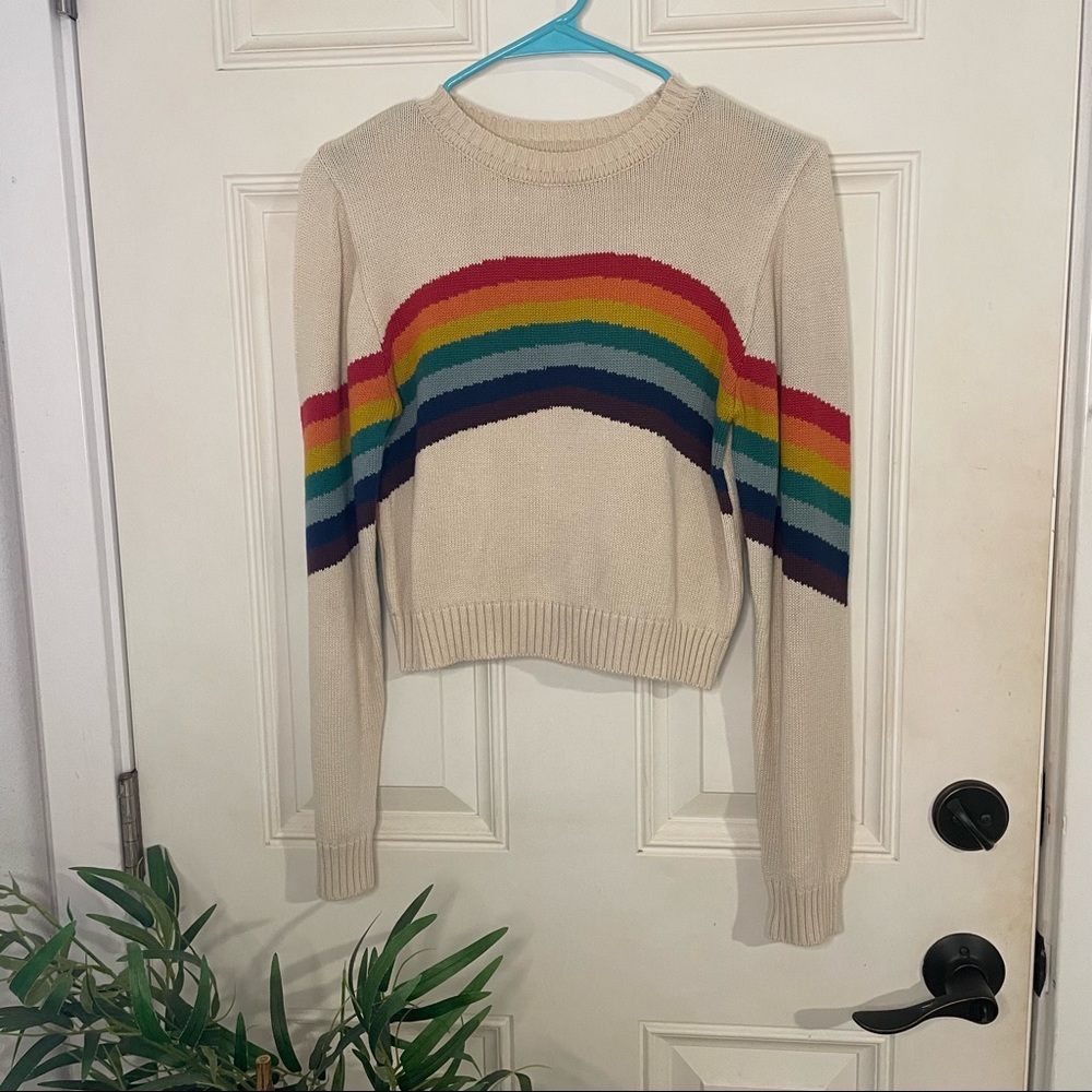 Rainbow Knit Sweater